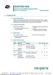 BUK7635-55A datasheet pdf Nexperia