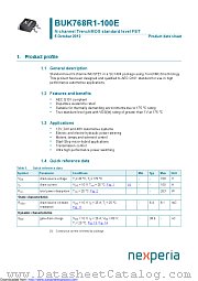 BUK768R1-100E datasheet pdf Nexperia