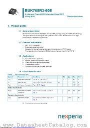 BUK768R3-60E datasheet pdf Nexperia