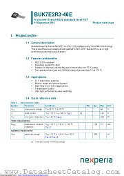 BUK7E2R3-40E datasheet pdf Nexperia