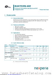 BUK7E2R6-60E datasheet pdf Nexperia