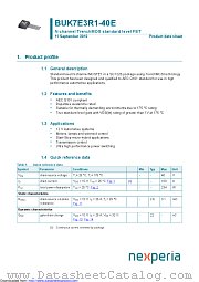 BUK7E3R1-40E datasheet pdf Nexperia