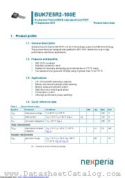 BUK7E5R2-100E datasheet pdf Nexperia