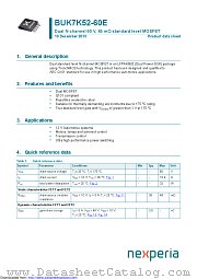 BUK7K52-60E datasheet pdf Nexperia