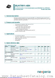 BUK7M11-40H datasheet pdf Nexperia