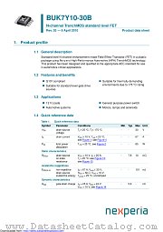 BUK7Y10-30B datasheet pdf Nexperia