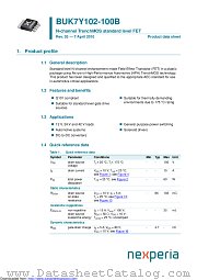 BUK7Y102-100B datasheet pdf Nexperia