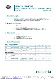 BUK7Y153-100E datasheet pdf Nexperia