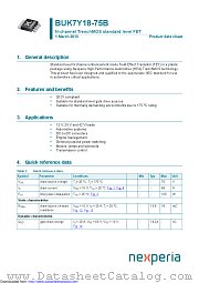 BUK7Y18-75B datasheet pdf Nexperia