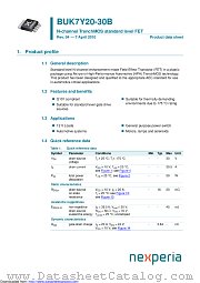 BUK7Y20-30B datasheet pdf Nexperia