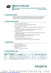 BUK7Y3R5-40H datasheet pdf Nexperia
