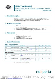 BUK7Y4R4-40E datasheet pdf Nexperia