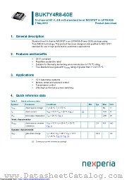 BUK7Y4R8-60E datasheet pdf Nexperia