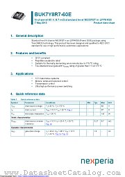 BUK7Y8R7-60E datasheet pdf Nexperia