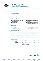 BUK9209-40B datasheet pdf Nexperia