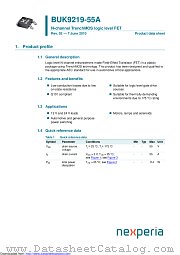 BUK9219-55A datasheet pdf Nexperia