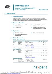 BUK9230-55A datasheet pdf Nexperia