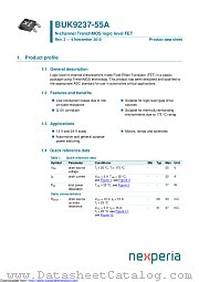 BUK9237-55A datasheet pdf Nexperia