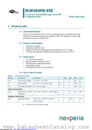 BUK954R8-60E datasheet pdf Nexperia