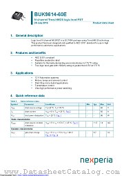 BUK9614-60E datasheet pdf Nexperia