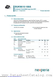 BUK9615-100A datasheet pdf Nexperia
