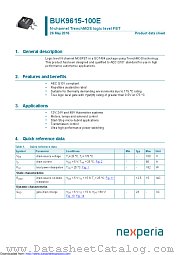 BUK9615-100E datasheet pdf Nexperia