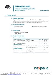 BUK9628-100A datasheet pdf Nexperia