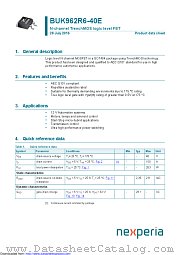 BUK962R6-40E datasheet pdf Nexperia