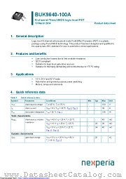 BUK9640-100A datasheet pdf Nexperia