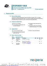 BUK9660-100A datasheet pdf Nexperia