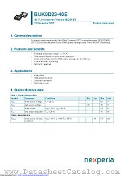 BUK9D23-40E datasheet pdf Nexperia