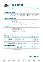 BUK9K17-60E datasheet pdf Nexperia