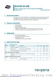 BUK9K18-40E datasheet pdf Nexperia