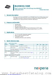 BUK9K32-100E datasheet pdf Nexperia