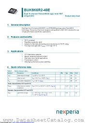 BUK9K6R2-40E datasheet pdf Nexperia