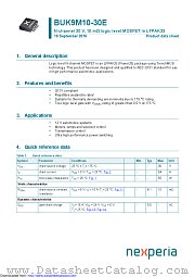 BUK9M10-30E datasheet pdf Nexperia
