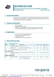 BUK9M120-100E datasheet pdf Nexperia