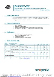 BUK9M23-80E datasheet pdf Nexperia