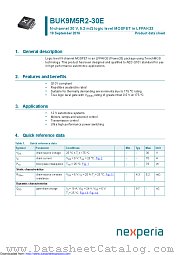 BUK9M5R2-30E datasheet pdf Nexperia