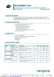 BUK9M6R7-40H datasheet pdf Nexperia