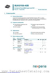 BUK9Y09-40B datasheet pdf Nexperia