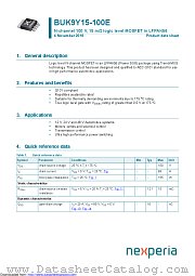 BUK9Y15-100E datasheet pdf Nexperia