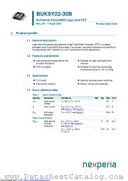BUK9Y22-30B datasheet pdf Nexperia