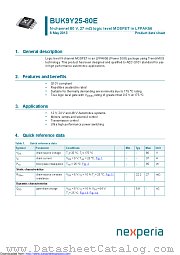BUK9Y25-80E datasheet pdf Nexperia