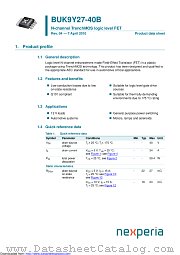 BUK9Y27-40B datasheet pdf Nexperia
