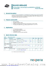 BUK9Y4R8-60E datasheet pdf Nexperia