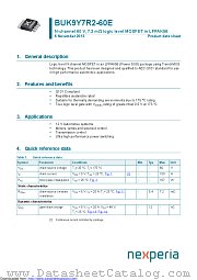 BUK9Y7R2-60E datasheet pdf Nexperia