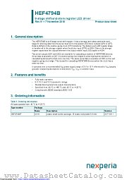HEF4794BT datasheet pdf Nexperia