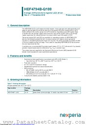 HEF4794BT-Q100 datasheet pdf Nexperia