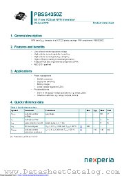 PBSS4350Z datasheet pdf Nexperia
